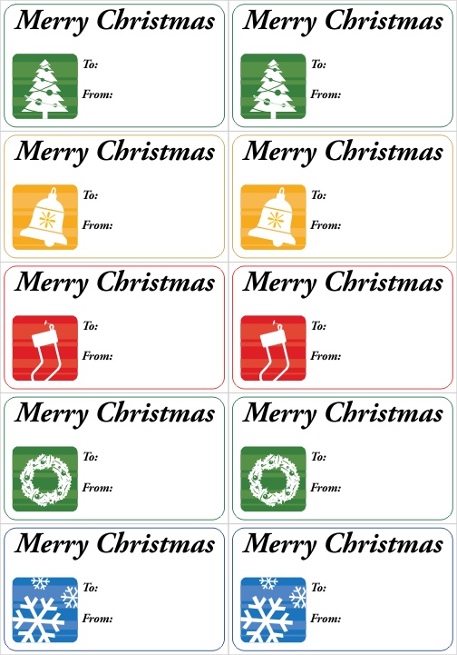 Medium Sized Christmas Gift Tags