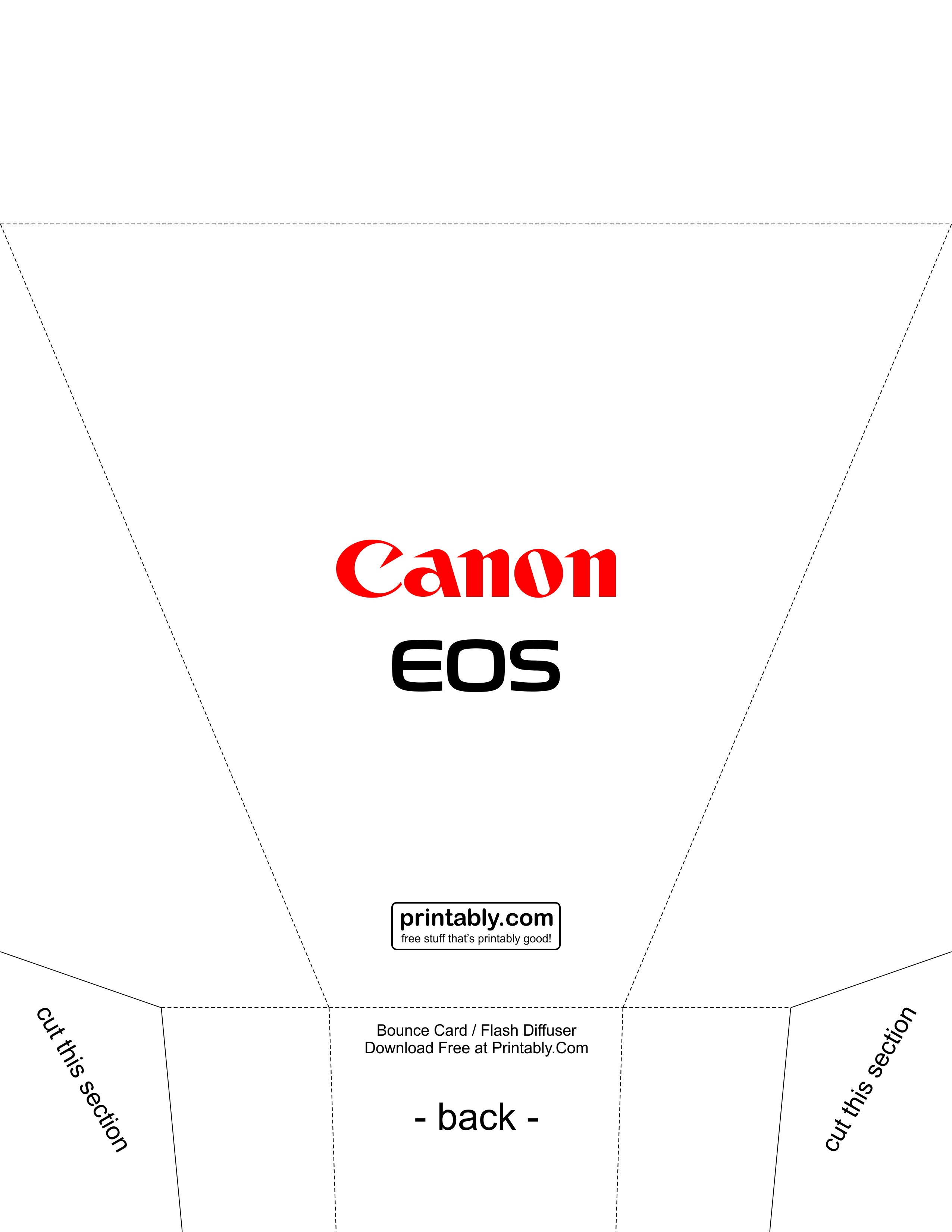 Bounce Card Flash Diffuser for Canon EOS