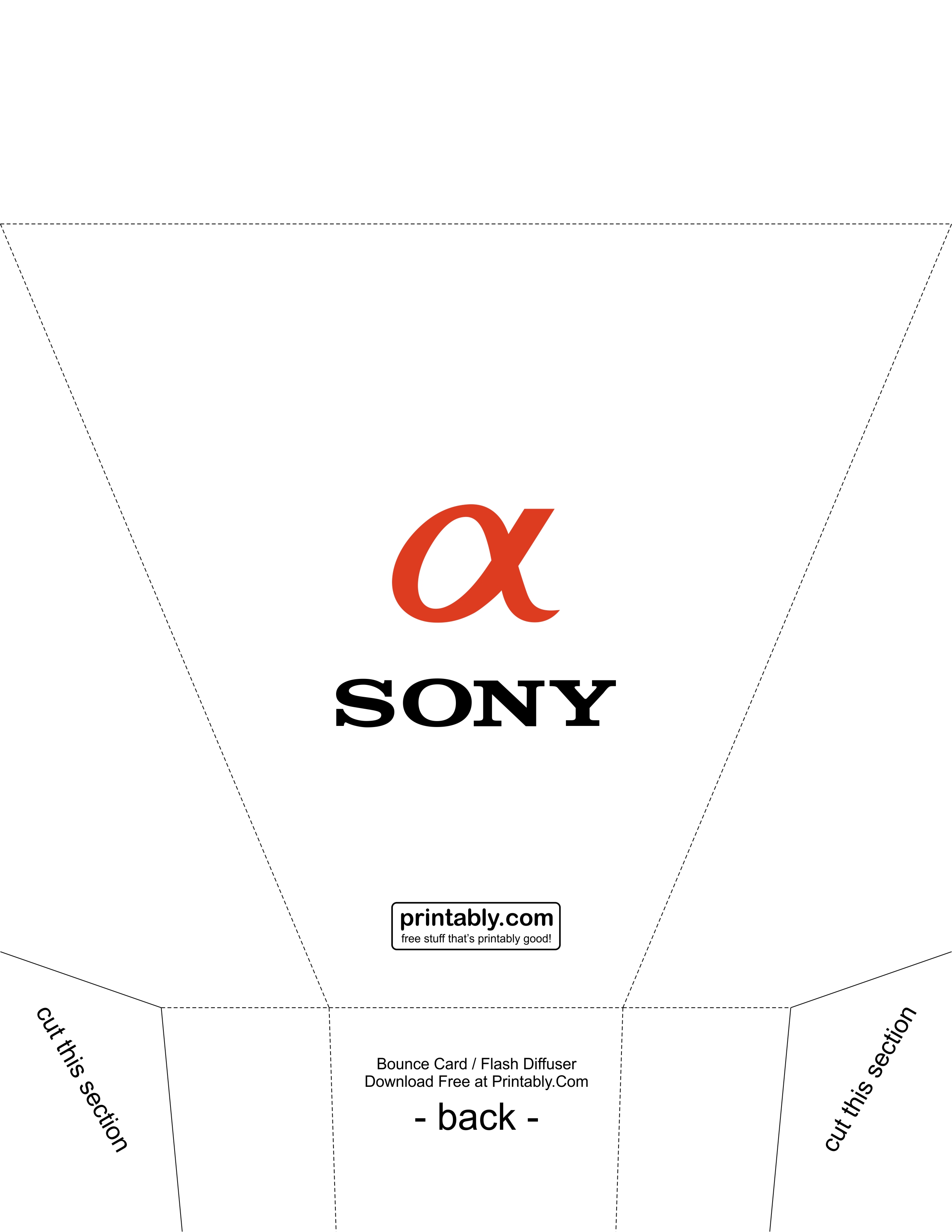 Bounce Card Flash Diffuser for Sony Alpha